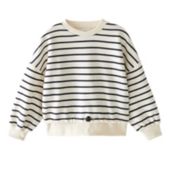 ZARA Kids (Age 11-12/ 152cm) Striped Crewneck Sweater - Picture 3 of 3